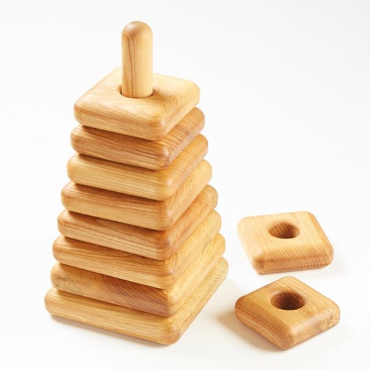 Wooden Montessori Inspired Stacker