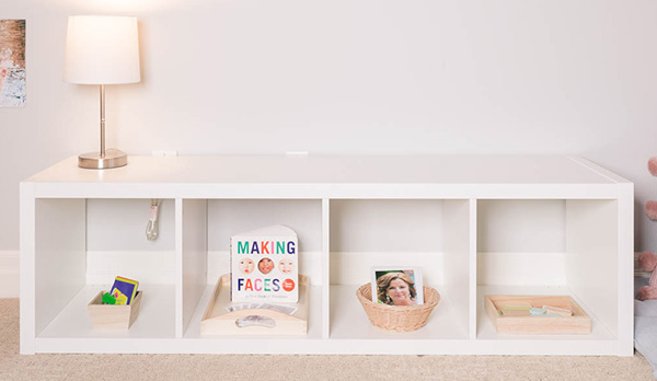 Montessori Toddler Bedroom Shelf