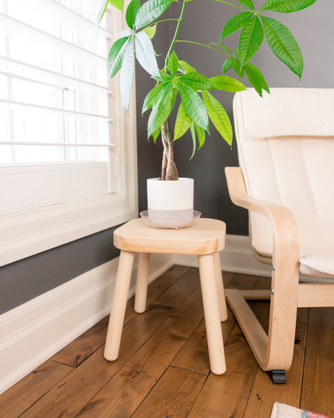 IKEA Stool With Plant