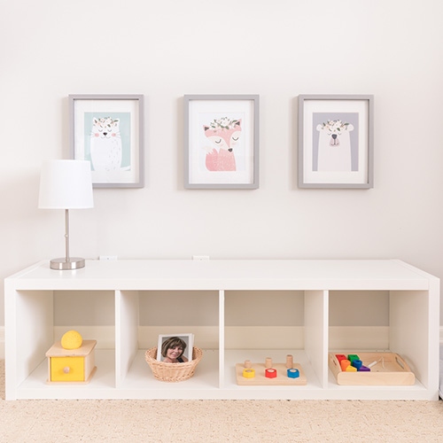 Montessori Bedroom Shelf